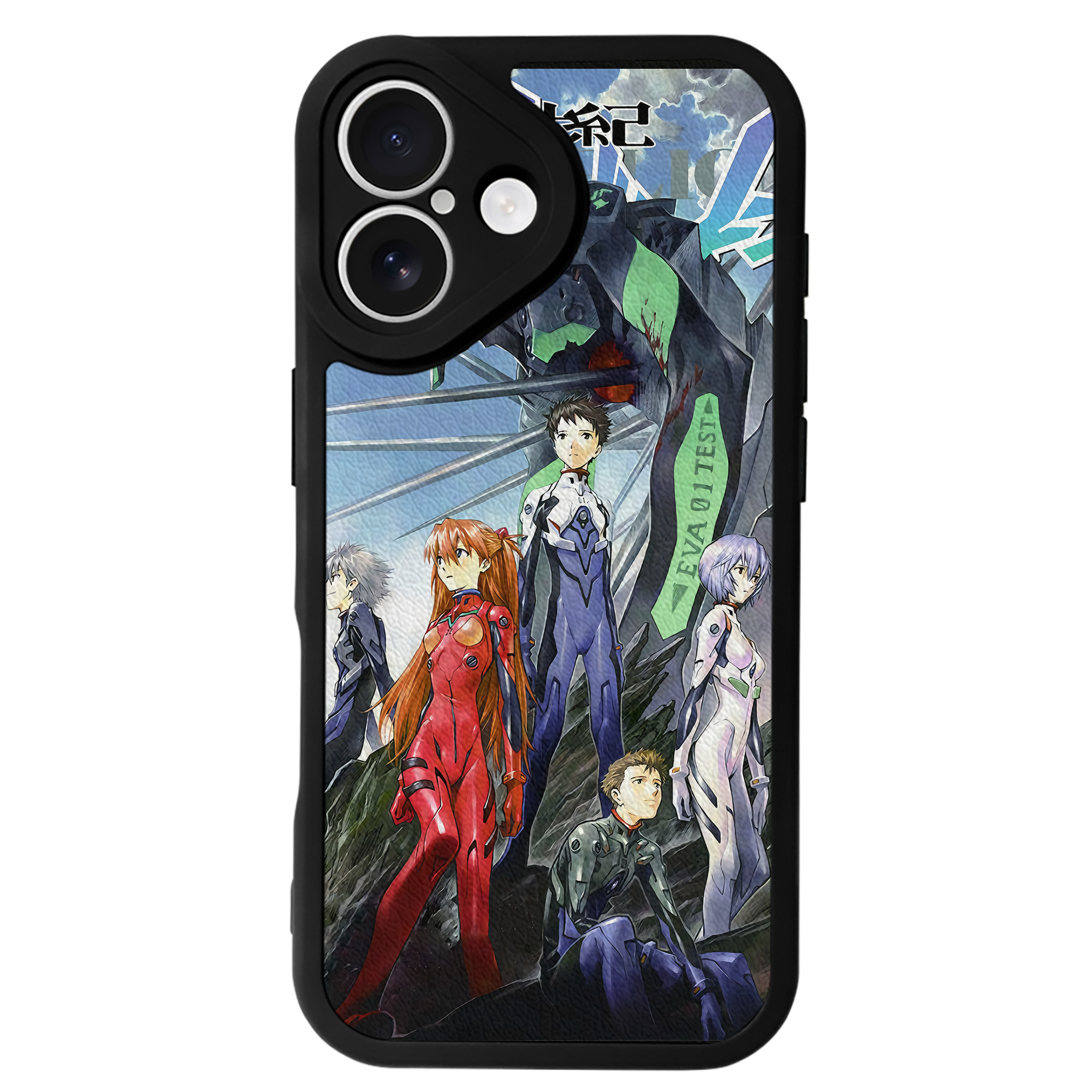 （画像用） EVA 新世紀エヴァンゲリオン 【iPhone 16シリーズ対応】シリコンスマホケース（レザー調） 材質：シリコン